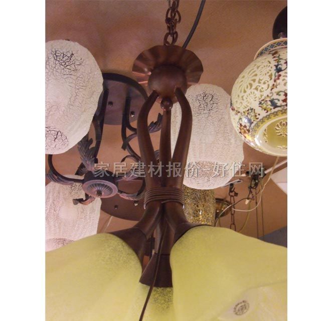 易美達(dá)吊燈 2665/3 金屬燈架+工藝玻璃燈罩 民族風(fēng)式 白色