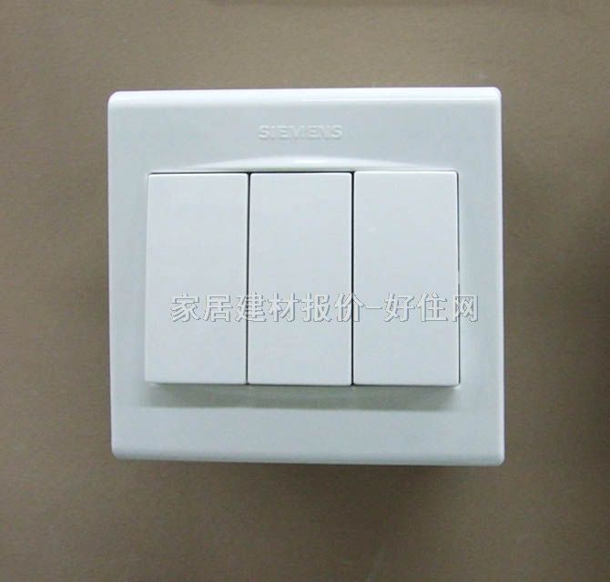 西門子大蹺板開關(guān)面板 5TA0631-3NC0品宜系列 3位單控 白色