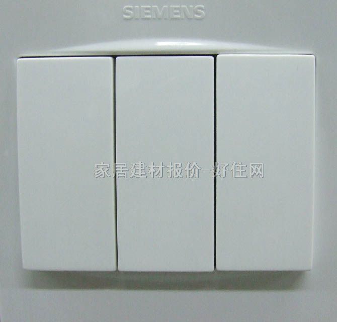西門子大蹺板開關(guān)面板 5TA0631-3NC0品宜系列 3位單控 白色