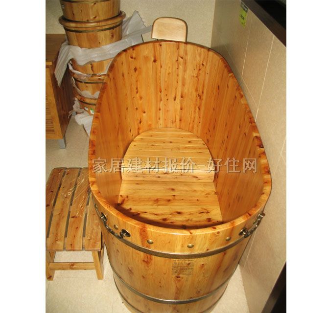 嘉熙木制浴缸 1X 1300mm×660mm×高780/700mm