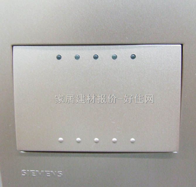 西門子大蹺板開關(guān)面板 5TA0832-3NC3 1位單控 銀灰色 帶熒光指示