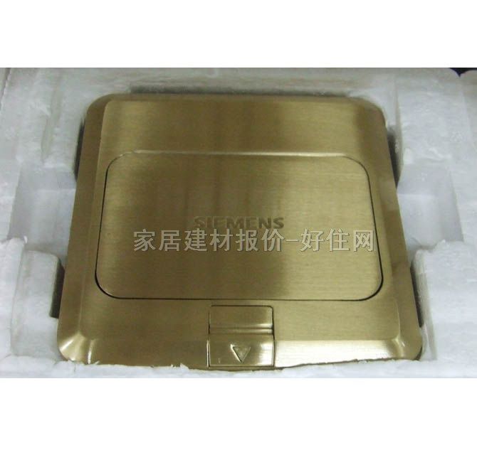 西門子信息地插座 5TG02827NC1 共2位 電話+電視插座 銅合金 單聯(lián)方形彈起式