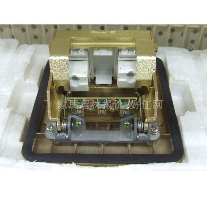 西門子信息地插座 5TG02827NC1 共2位 電話+電視插座 銅合金 單聯(lián)方形彈起式