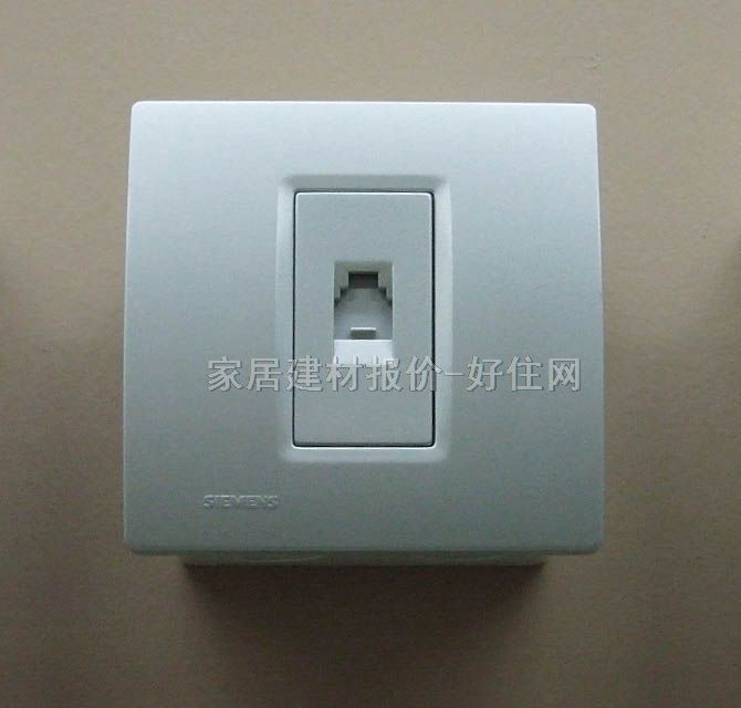 西門子信息插座面板 5TG0711-2靈動系列 總共1位 銀灰色 電話插座