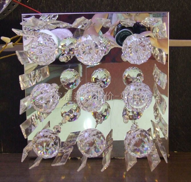 華麗吸頂燈 客廳吸頂燈2867/3B 方形 250mm×250mm 大型奢華風(fēng)格 透明玻璃