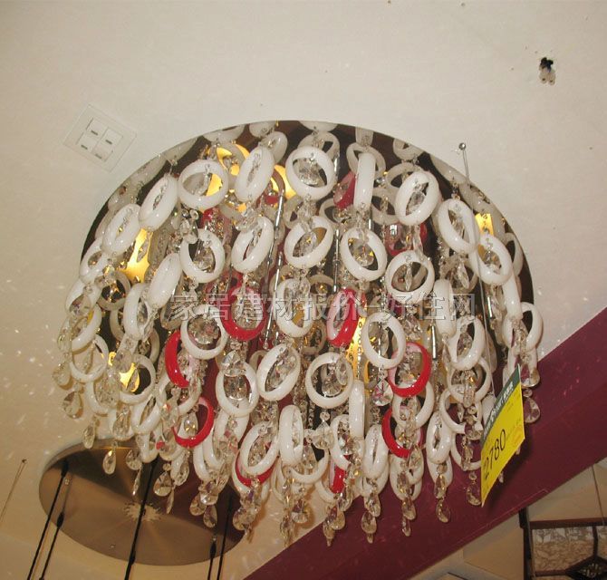 吉好吊燈 6501/32 金屬燈架+亞克力燈罩 大型奢華式 白色