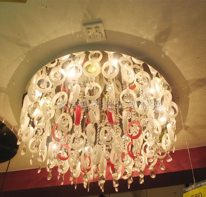 吉好吊燈 6501/32 金屬燈架+亞克力燈罩 大型奢華式 白色