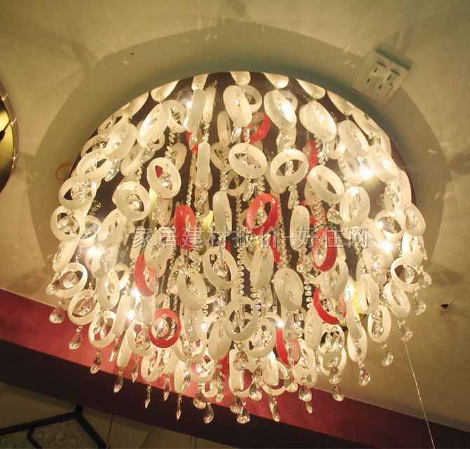 吉好吊燈 6501/32 金屬燈架+亞克力燈罩 大型奢華式 白色