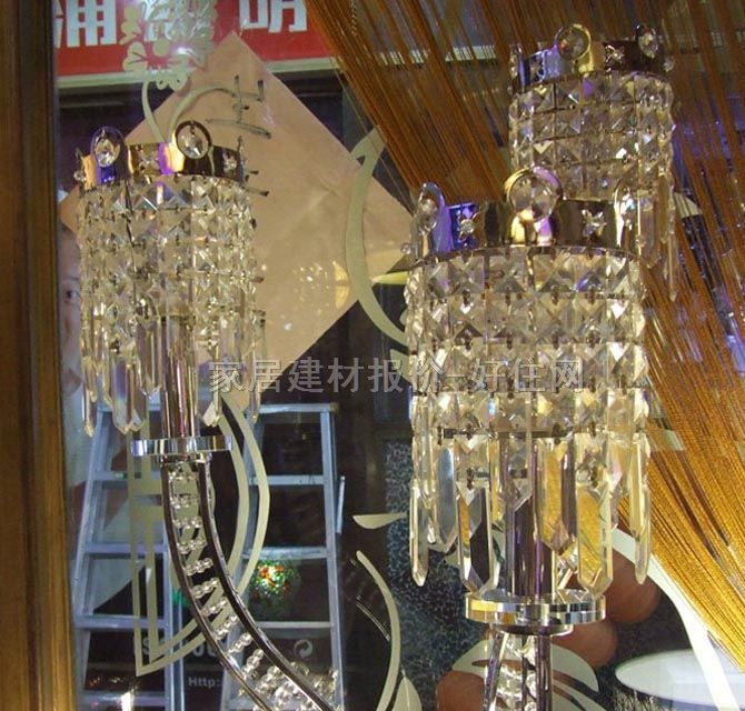 華麗落地?zé)?水晶/3 未知mm 奢華風(fēng)格 玻璃燈罩 金屬燈架