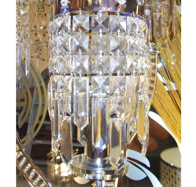 華麗落地?zé)?水晶/3 未知mm 奢華風(fēng)格 玻璃燈罩 金屬燈架