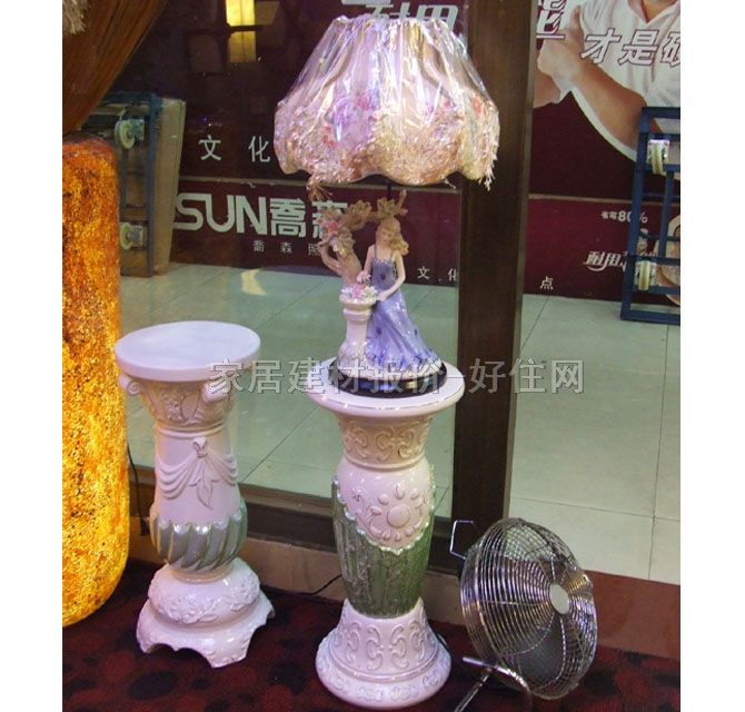 華麗臺燈 GN9849 高未知cm 現(xiàn)代流行 布藝燈罩 陶瓷燈架