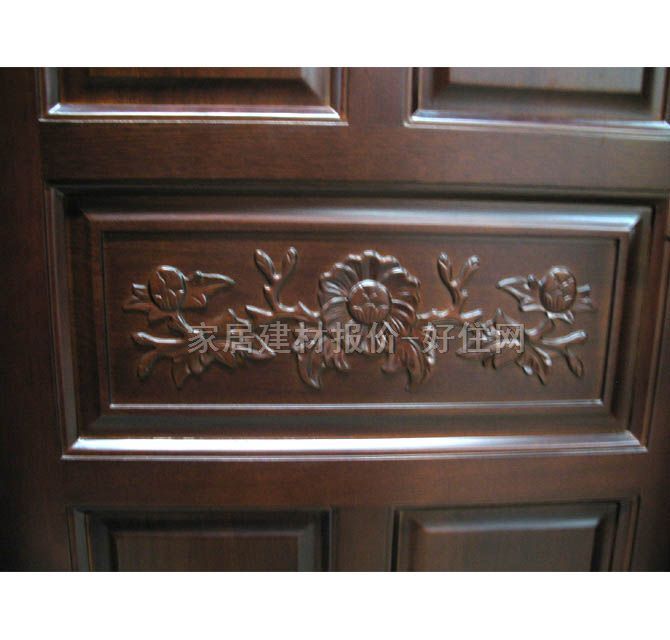 鴻福原木實(shí)木門 非洲沙比利 YM009 訂做