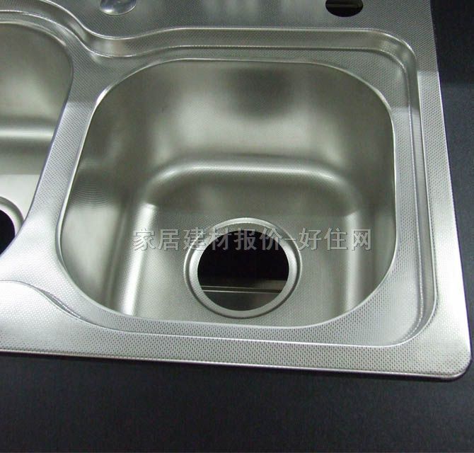 漢威廚盆水槽星盆 不銹鋼660×370mm HV-007T壓紋板 雙盆