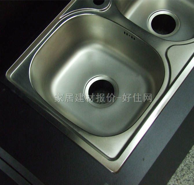 漢威廚盆水槽星盆 不銹鋼660×420mm HE-007T 雙盆