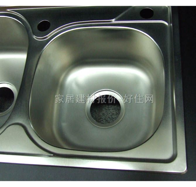 漢威廚盆水槽星盆 不銹鋼660×420mm HE-007T 雙盆