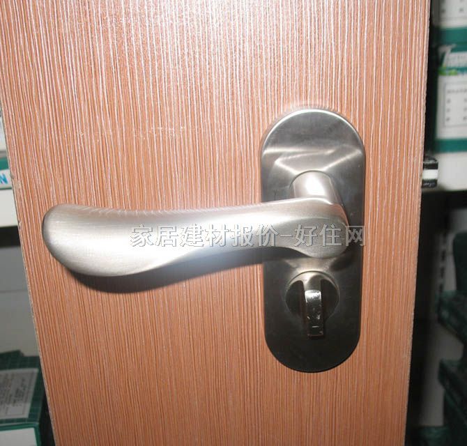 川口木門鎖 AL-52-5K13-N銀白色 45mm-55mm 鋅合金 執(zhí)手鎖 閃銀色