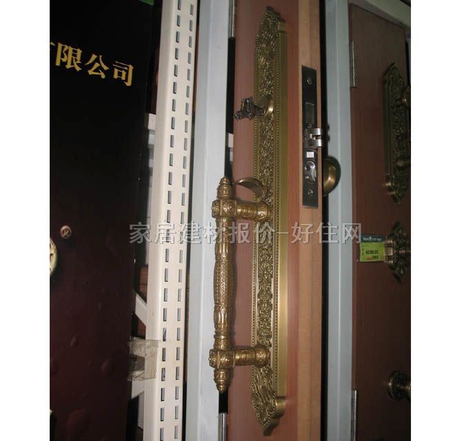 奧珀木門鎖 HLS998 AB-3 45mm-55mm 黃古銅 執(zhí)手鎖 黃古銅色