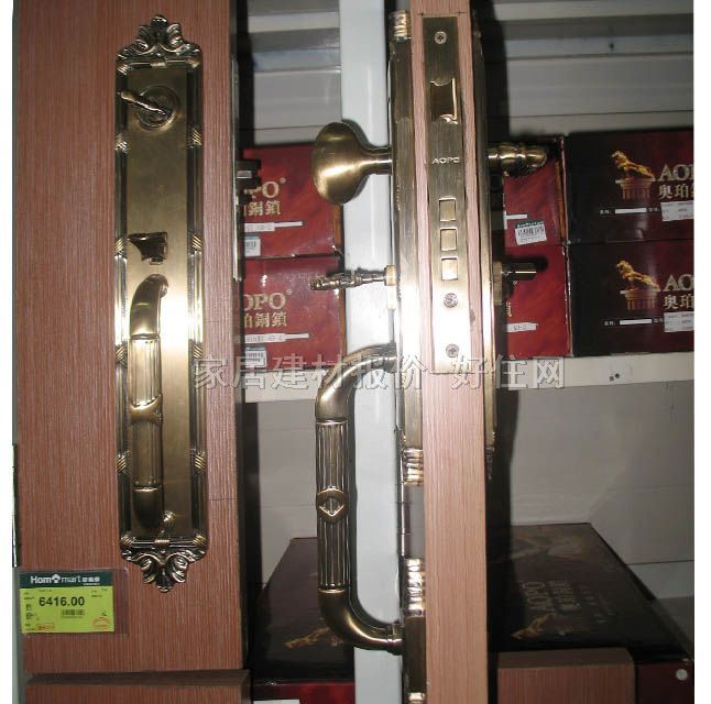 奧珀木門鎖 米蘭R918 AB-2 45mm-55mm 紅古銅 執(zhí)手鎖 紅古銅色