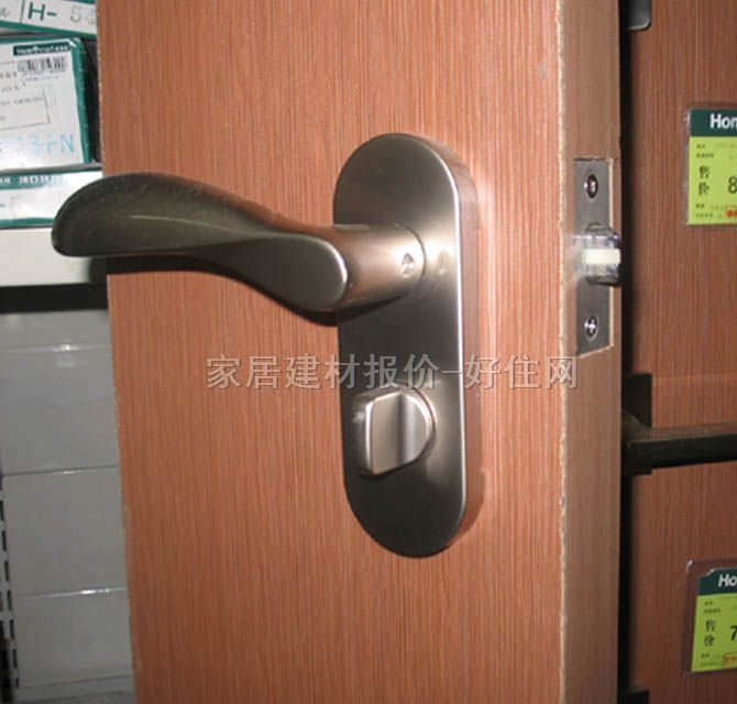 川口木門(mén)鎖 AL-54-3K13-PN 45mm-55mm 鋁合金 執(zhí)手鎖 啞光銀