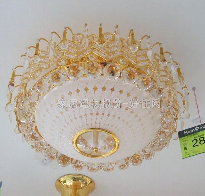 百棟吊燈 萬(wàn)-6099/500 金屬燈架+真水晶燈罩 大型奢華式 Φ500mm 白色