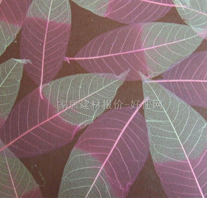 歐雅墻紙 淡雅風格粉紅樹葉 0.915m 葉紋 紅色