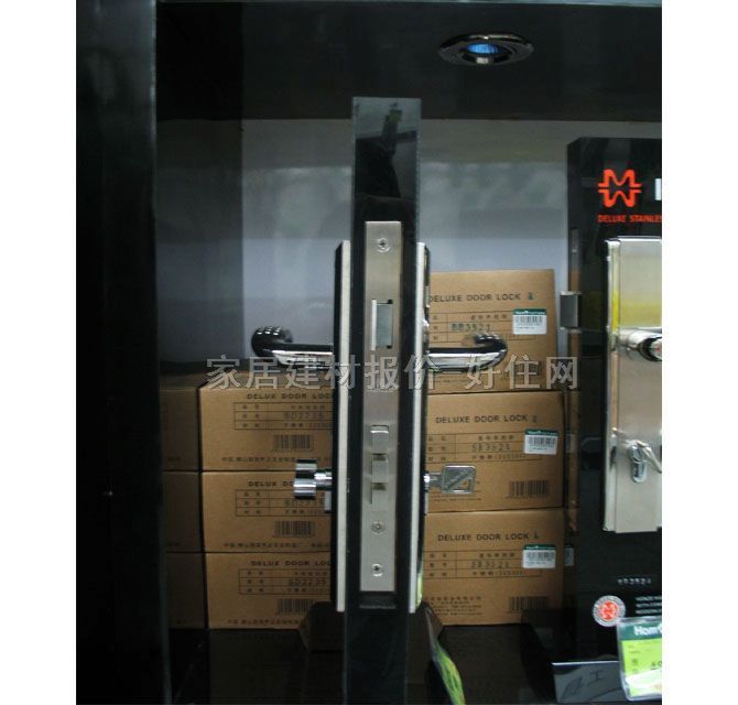 亨正木門(mén)鎖 S854227 45mm-55mm 鋅合金 執(zhí)手鎖 閃銀色