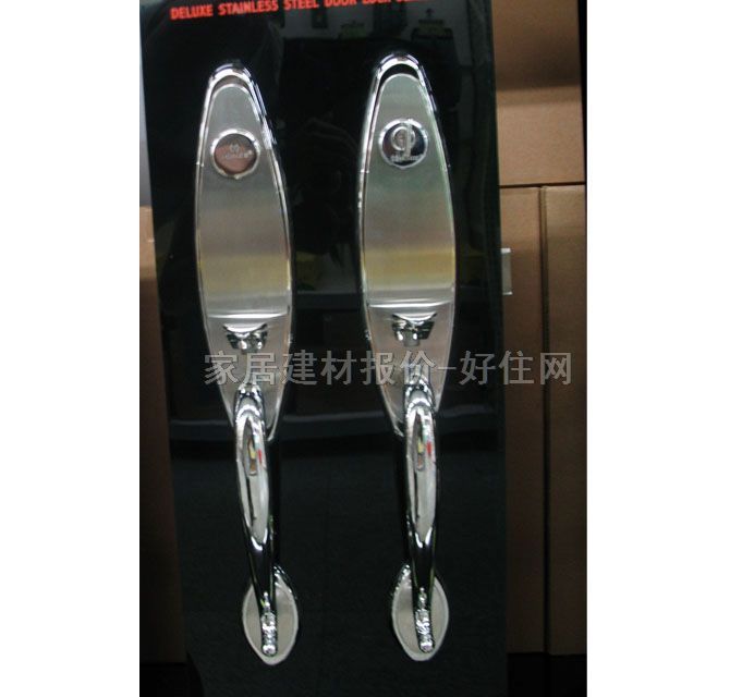 亨正木門鎖 S801406-DH 45mm-55mm 鋅合金 執(zhí)手鎖 閃銀色