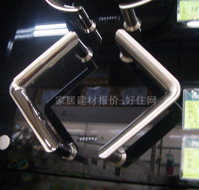 亨正木門鎖 S801406-DH 45mm-55mm 鋅合金 執(zhí)手鎖 閃銀色