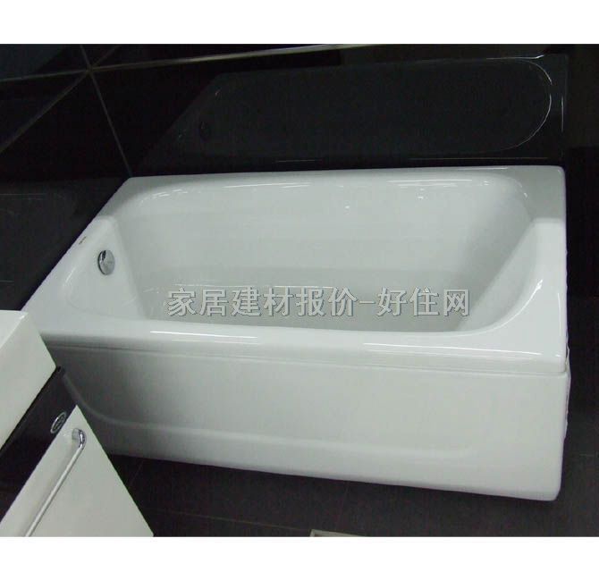 法恩莎普通浴缸 單人壓克力單群缸F1351Q 1350mm×750mm×高460mm