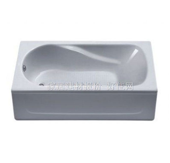 箭牌普通浴缸 單人A1507Q活動裙邊 1500mm×750mm×高480mm