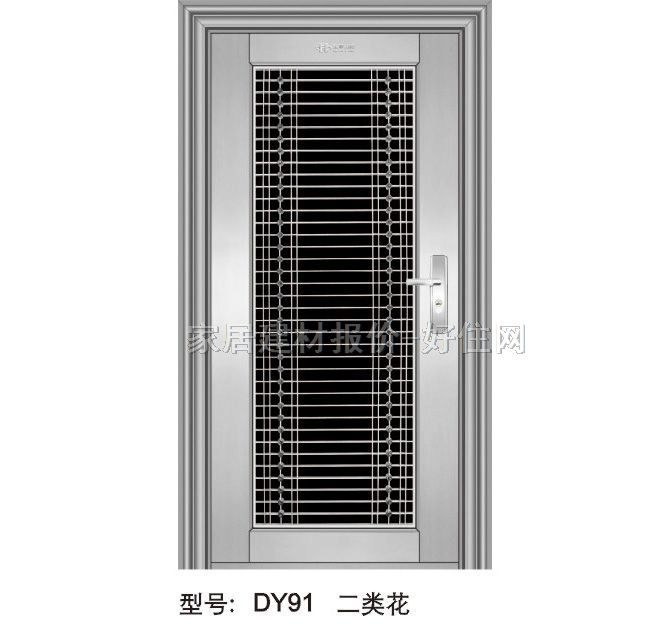 東亞吉祥不銹鋼門 單開式DY91二類花 mm×mm×厚mm×扇