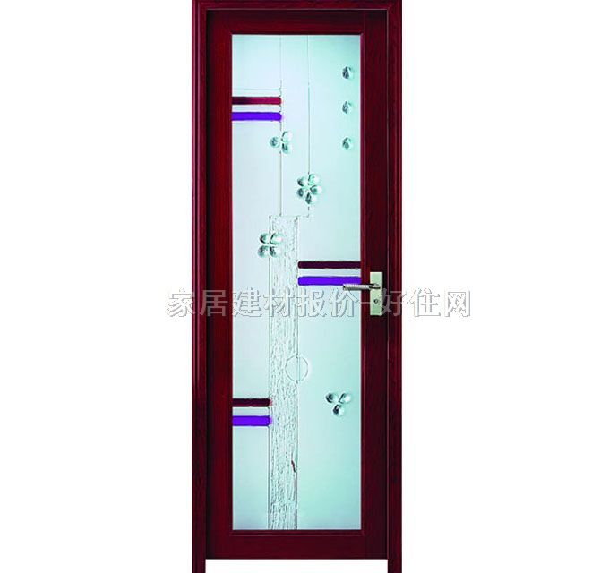 佳樂斯鋁合金門 單開平開門-C款 晶貝-03 紅胡桃 2000×700mm