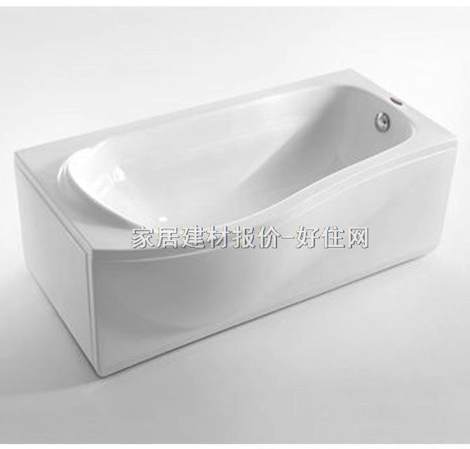 箭牌普通浴缸 單人A1500SQ固定裙邊 1500mm× 820mm× 高610mm