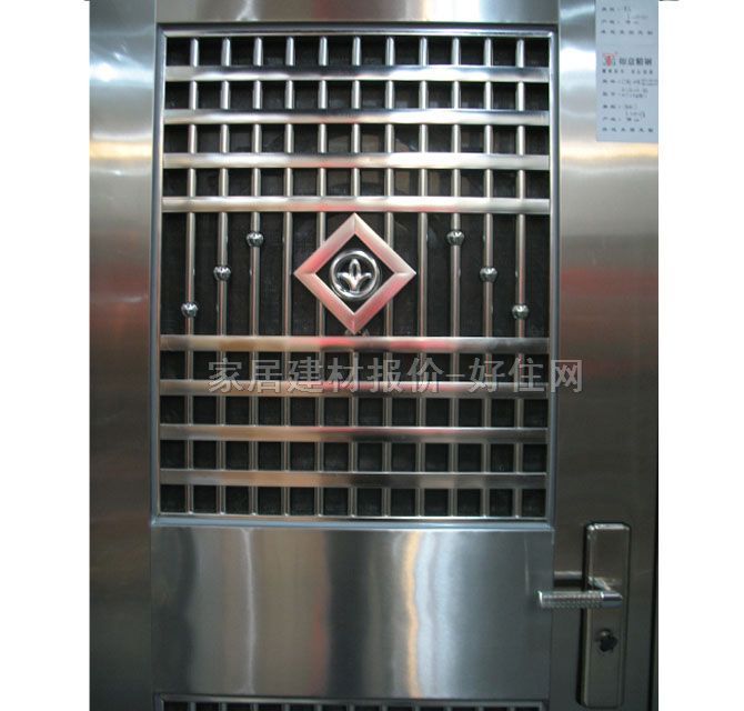 如意精鋼不銹鋼門 單開式JG1019一類花 訂做