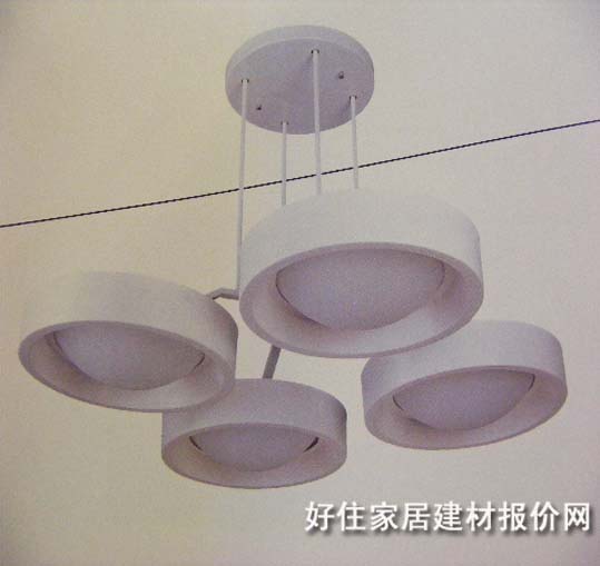 歐克.麗絲吊燈 6042/4 金屬燈架+亞克力燈罩 現(xiàn)代簡約風(fēng)格 白色