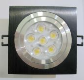 ��һ���� LEDͲ�����컨�� 6��1w QY-L612 ���bǶ��ʽ ��113mm �X�Ͻ���|���yɫ  